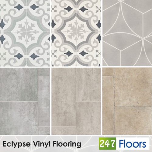 Stone tile effect vinyl - stone, &