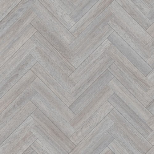 Grey oak herringbone - grey, vinyl
